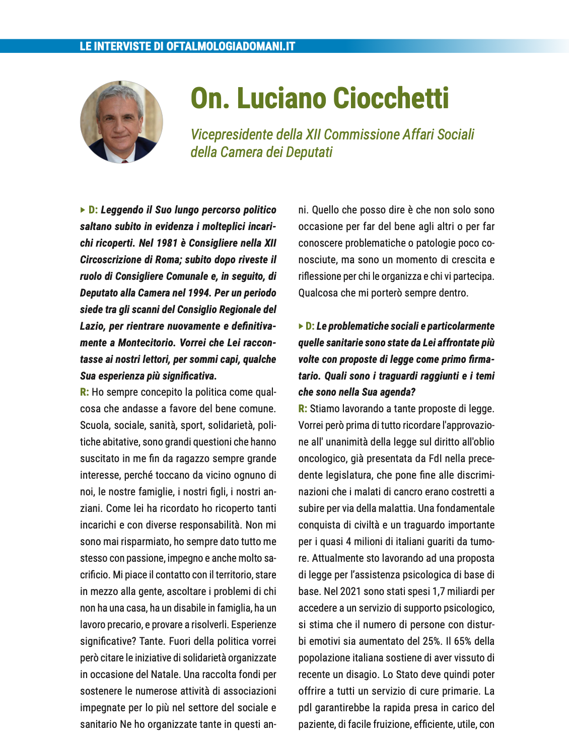 intervista ciocchetti